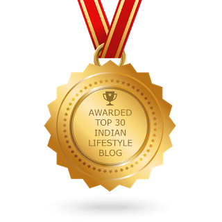 Top 30 Indian Lifestyle Blog award