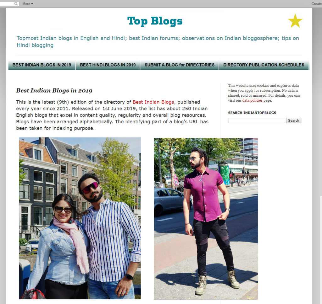 Loftyspectrums in directory of top blogs of india